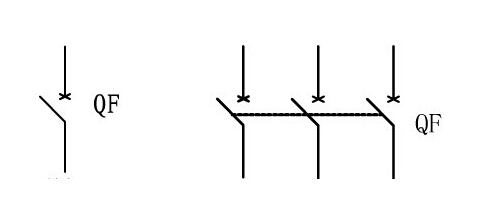 断路器原理图符号