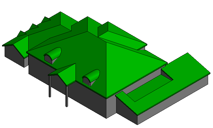修改标题：“使用Revit设计屋顶体量” - BIM,Reivt中文网