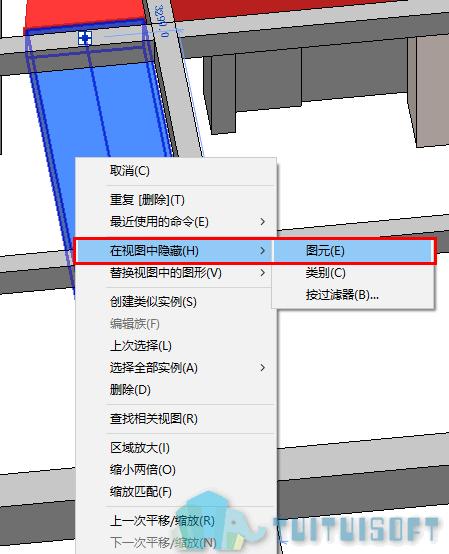 如何在Revit中隐藏图元?