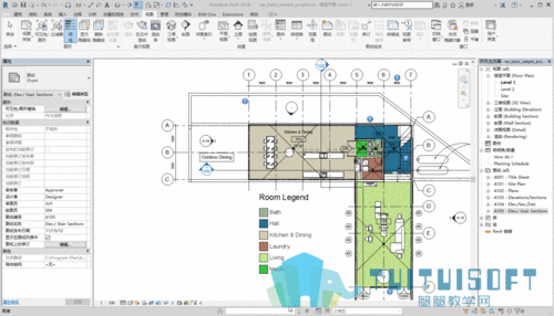 使用Revit进行房间名称标记的方法 - BIM,Reivt中文网