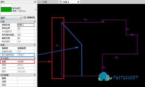 如何在Revit中正确标注屋顶坡度箭头？ - BIM,Reivt中文网