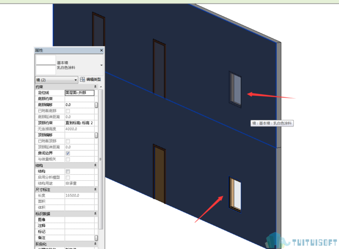 使用Revit创建墙体的方法 - BIM,Reivt中文网