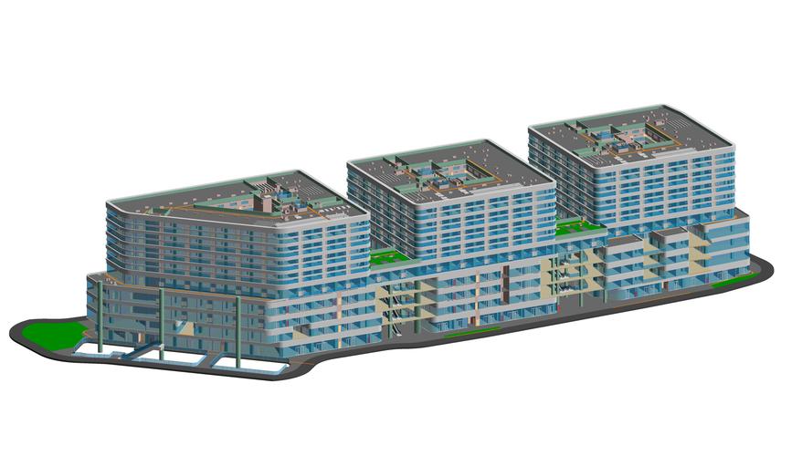 BIM建筑模型 - BIM,Reivt中文网