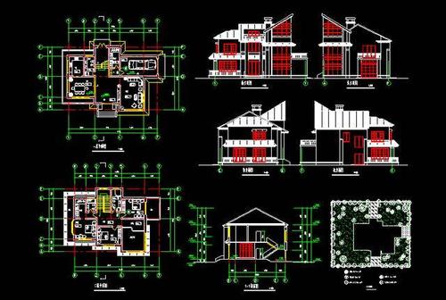 高清CAD建筑平面图图纸 - BIM,Reivt中文网