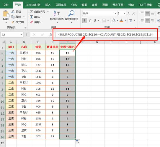 如何使用Excel公式对表格进行排序和排名? - BIM,Reivt中文网