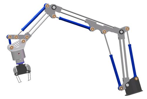 机械臂模型的3Dmax设计 - BIM,Reivt中文网