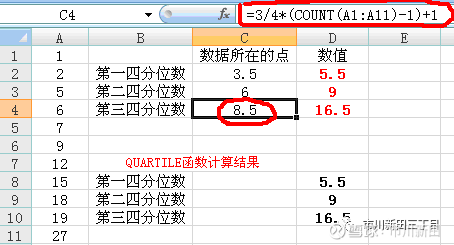 如何使用Excel分位数公式计算一组数据的特定分位数 - BIM,Reivt中文网
