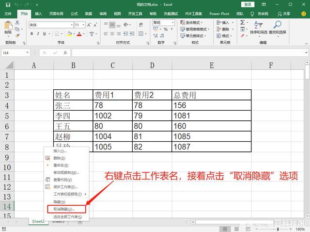 隐藏和显示Excel中哪些内容？如何显示Excel中隐藏的内容？ - BIM,Reivt中文网