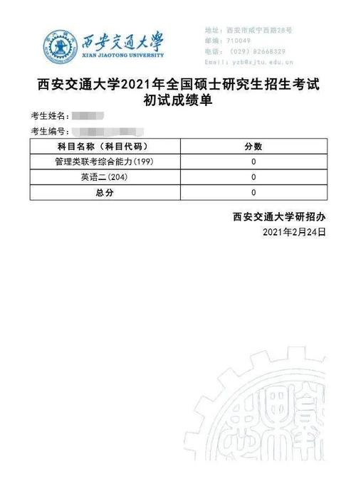 2024年西安交通大学考研成绩查询期：二月上中旬 - BIM,Reivt中文网