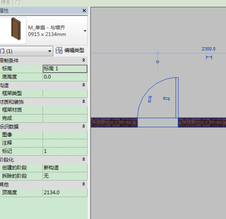门平面图在BIM中无法显示