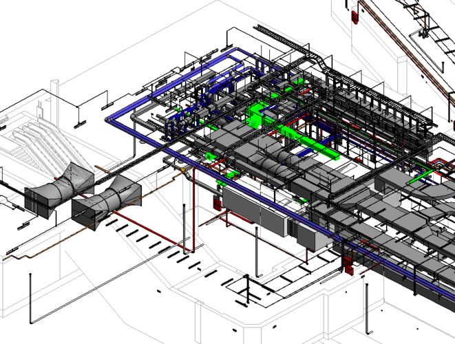 BIM建模管线布局的原则 - BIM,Reivt中文网
