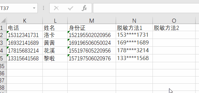Excel脱敏方法：如何将脱敏数据显示姓名 - BIM,Reivt中文网