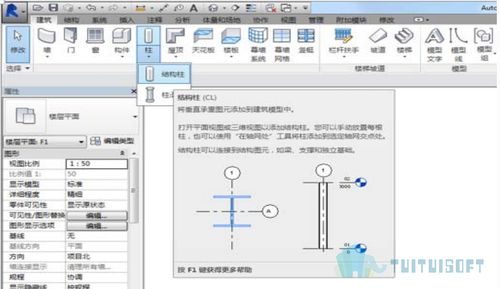 使用Revit创建柱的步骤 - BIM,Reivt中文网