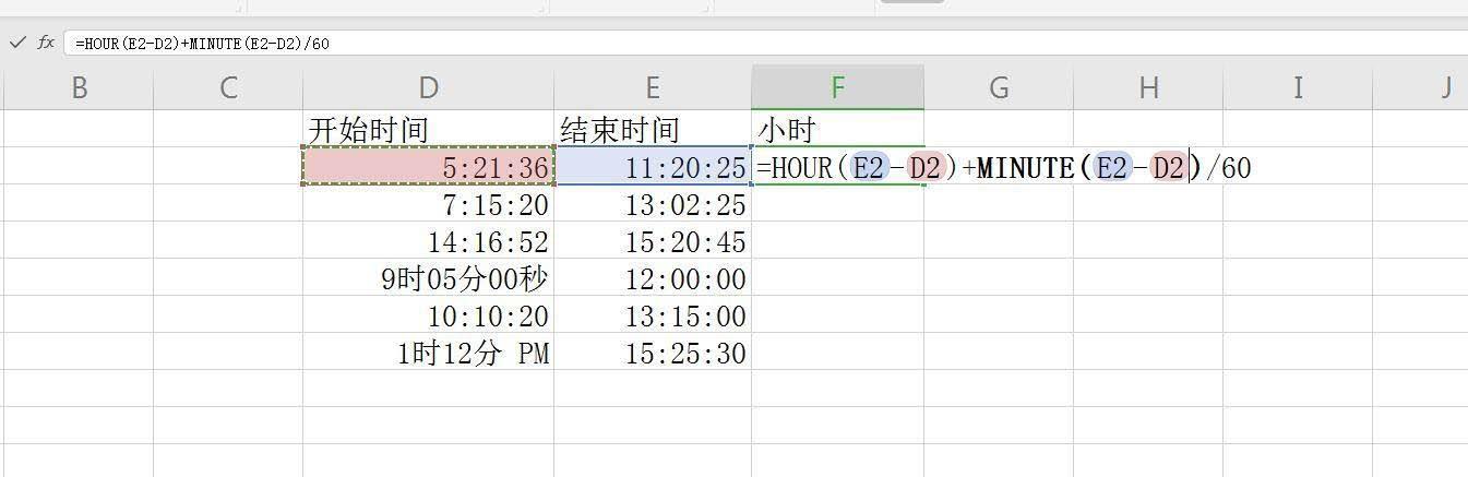 如何在Excel电子表格中计算时间 - BIM,Reivt中文网