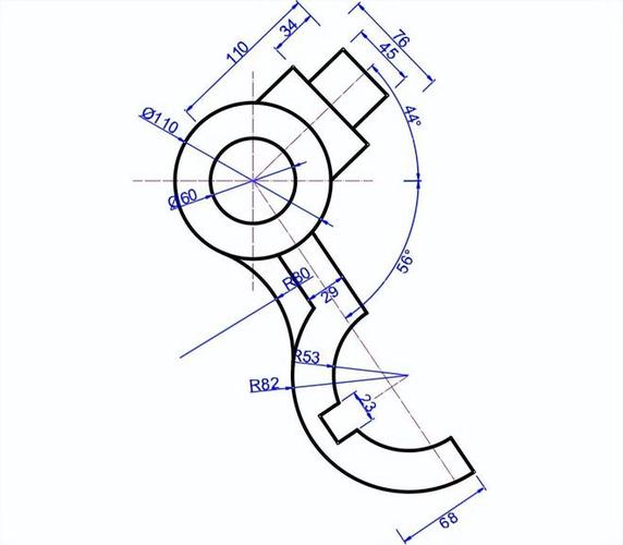 CAD练习：用直线和圆形练习绘图 - BIM,Reivt中文网