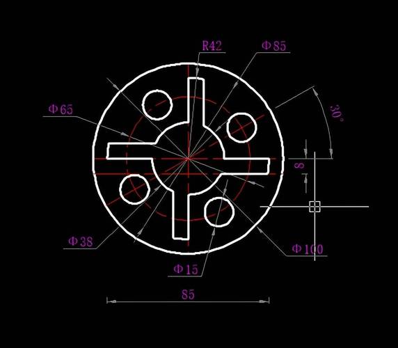 CAD环形阵列绘图练习优化 CAD环形阵列绘图练习优化 - BIM,Reivt中文网