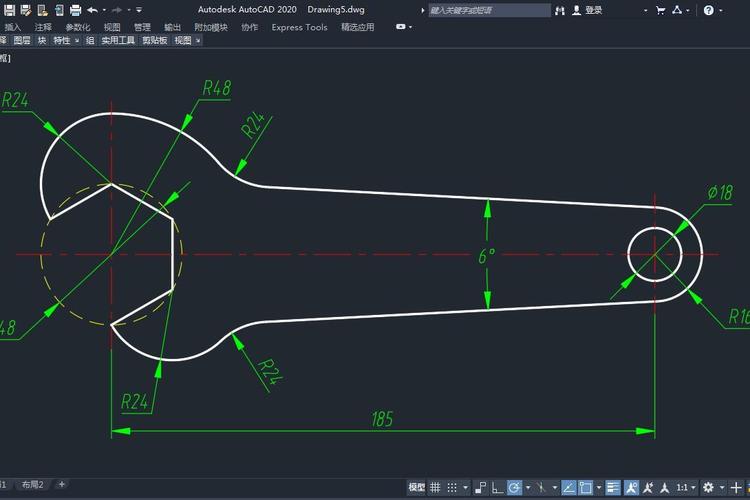 CAD软件绘制二维扳手的技巧与方法 - BIM,Reivt中文网