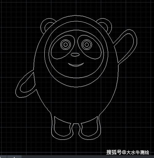 CAD绘制冰墩墩的简易教程 CAD绘制冰墩墩的简易教程 - BIM,Reivt中文网