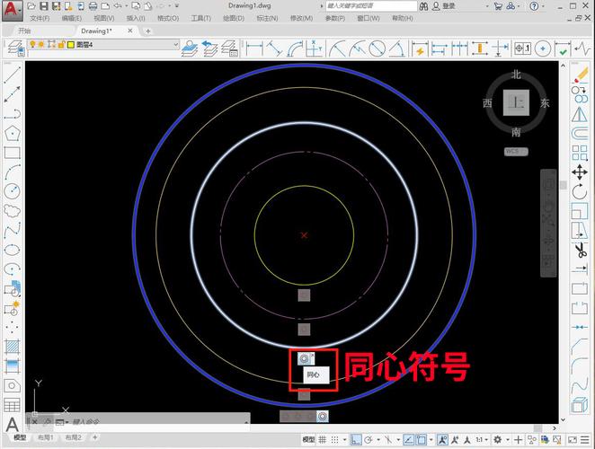 CAD软件中的同心圆标注技巧 - BIM,Reivt中文网