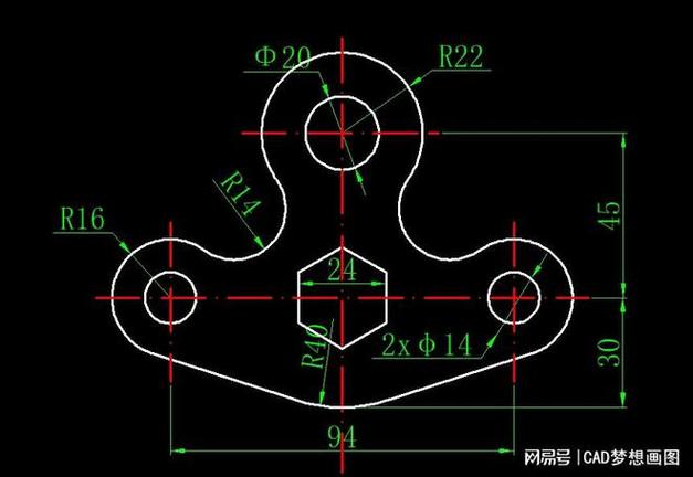 如何绘制CAD固垫零件 如何绘制CAD固垫零件 - BIM,Reivt中文网