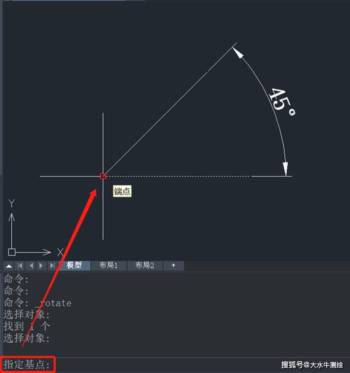 如何通过CAD软件旋转水平图形使其与斜线保持平行 - BIM,Reivt中文网
