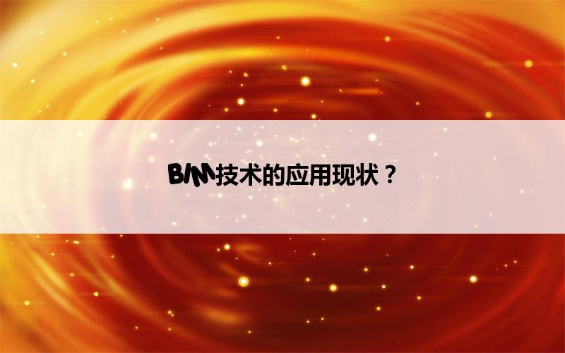 BIM,Revit中文网-BIM技术的应用现状？
