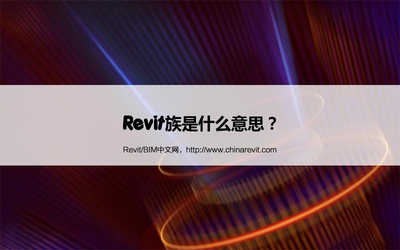 BIM,Revit中文网-Revit族是什么意思？