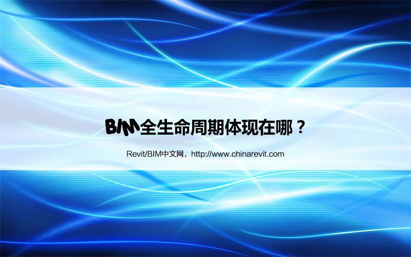 BIM,Revit中文网-BIM全生命周期体现在哪？