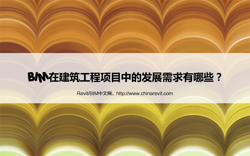 BIM,Revit中文网-BIM在建筑工程项目中的发展需求有哪些？