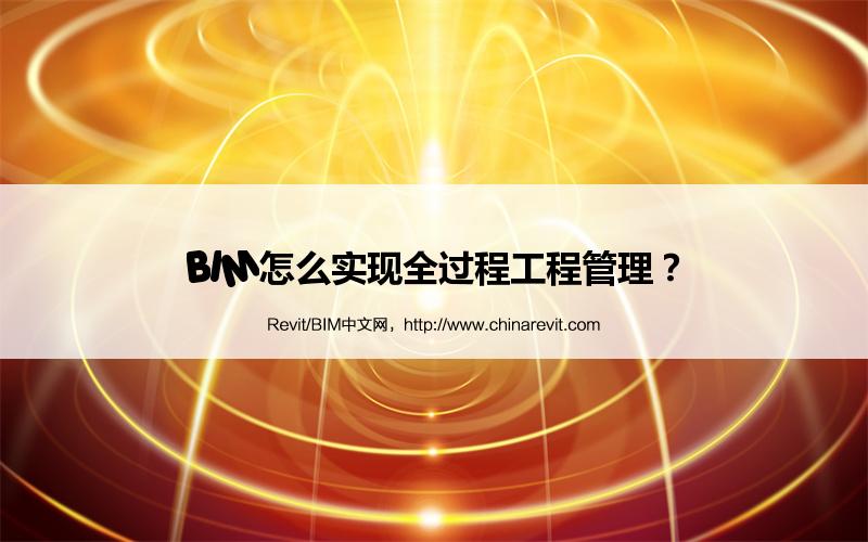 BIM,Revit中文网-BIM怎么实现全过程工程管理？