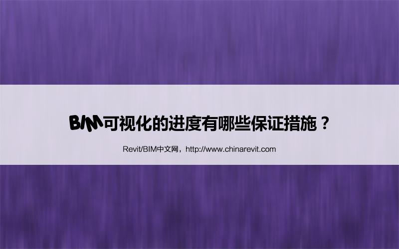 BIM,Revit中文网-BIM可视化的进度有哪些保证措施？