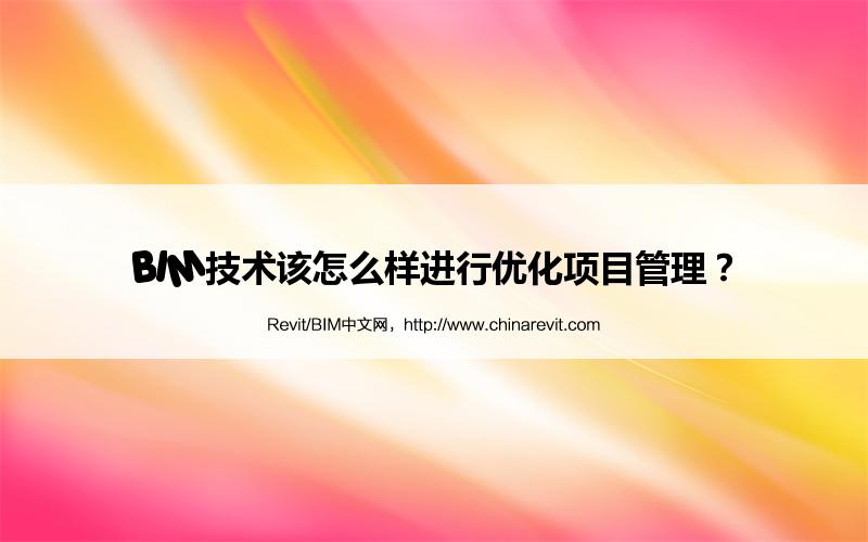 BIM,Revit中文网-BIM技术该怎么样进行优化项目管理？