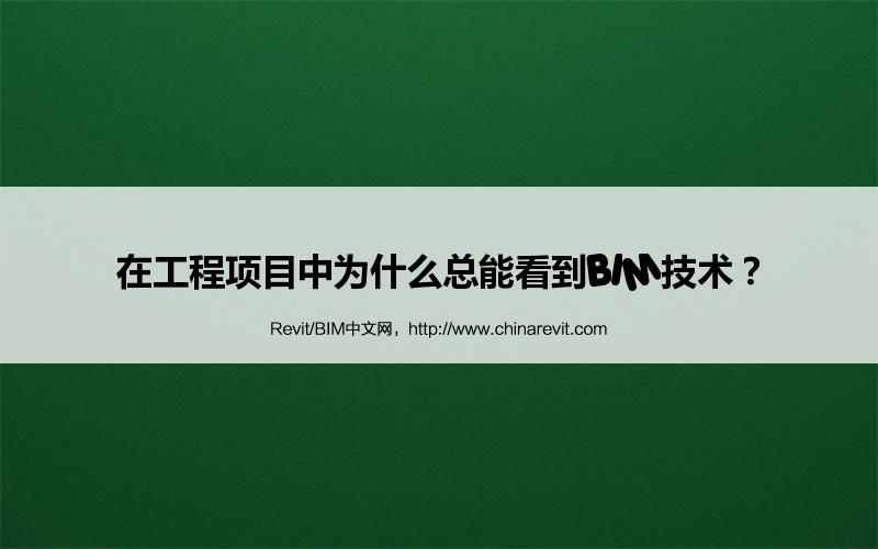 BIM,Revit中文网-在工程项目中为什么总能看到BIM技术？