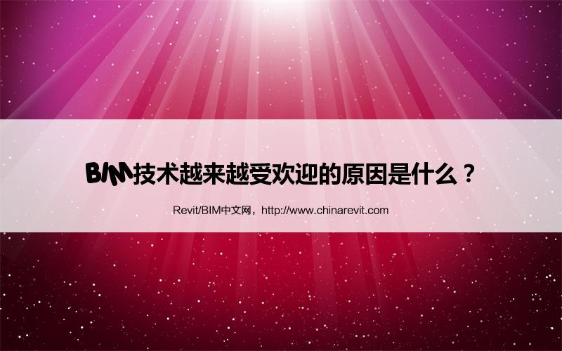 BIM,Revit中文网-BIM技术越来越受欢迎的原因是什么？