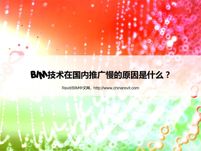 BIM,Revit中文网-BIM技术在国内推广慢的原因是什么？