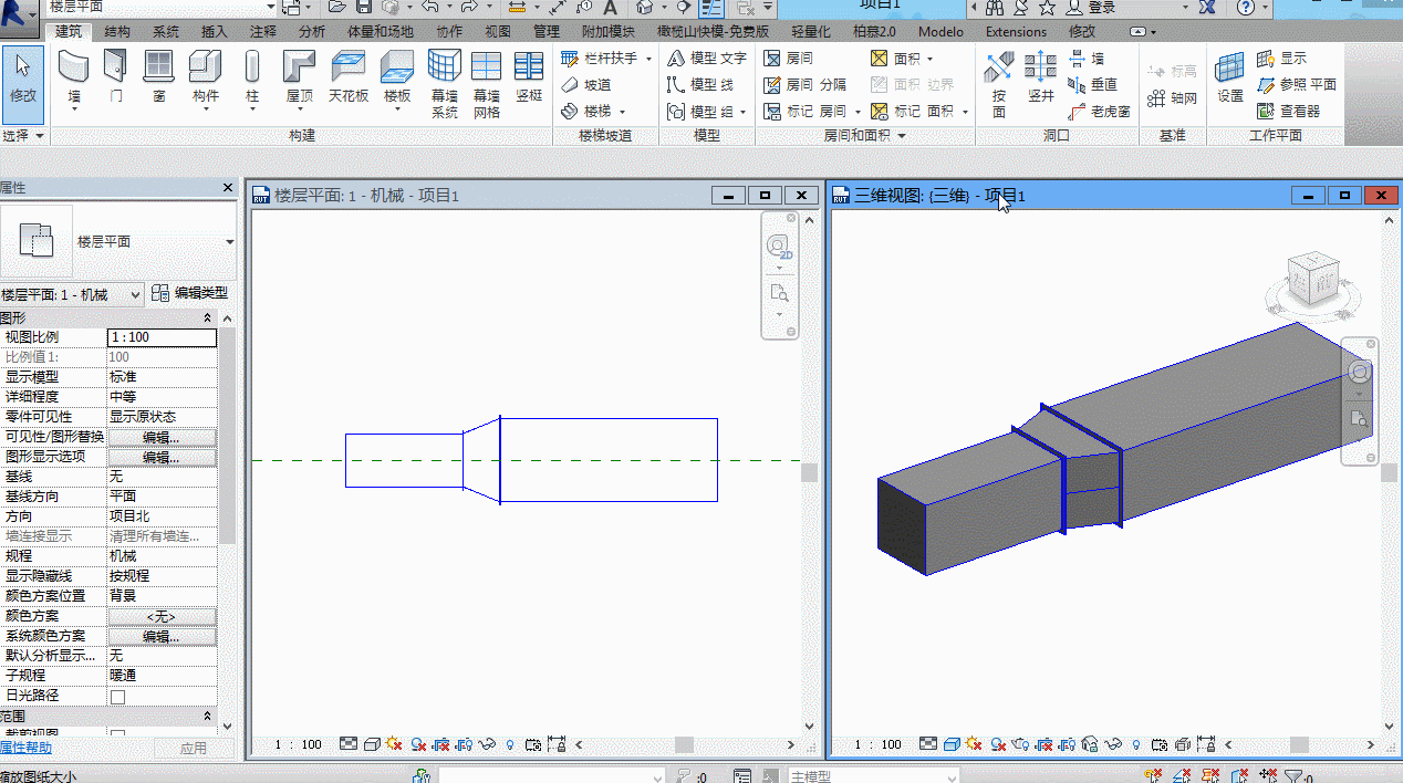 腿腿教学网-Revit教程 | Revit MEP基础操作之暖通功能(二)