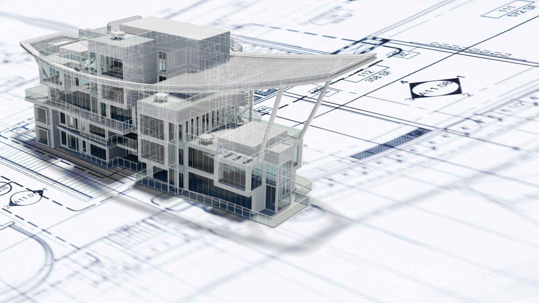 腿腿教学网-BIM模型展示，画一栋楼的步骤有哪些？