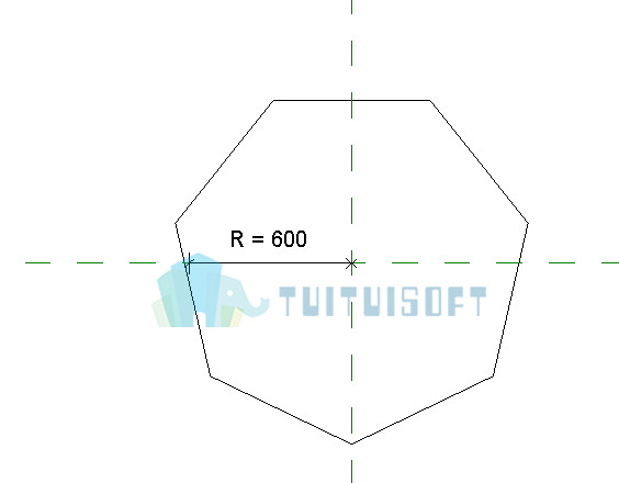 腿腿教学网-Revit教程| Revit中创建参数化正多边形