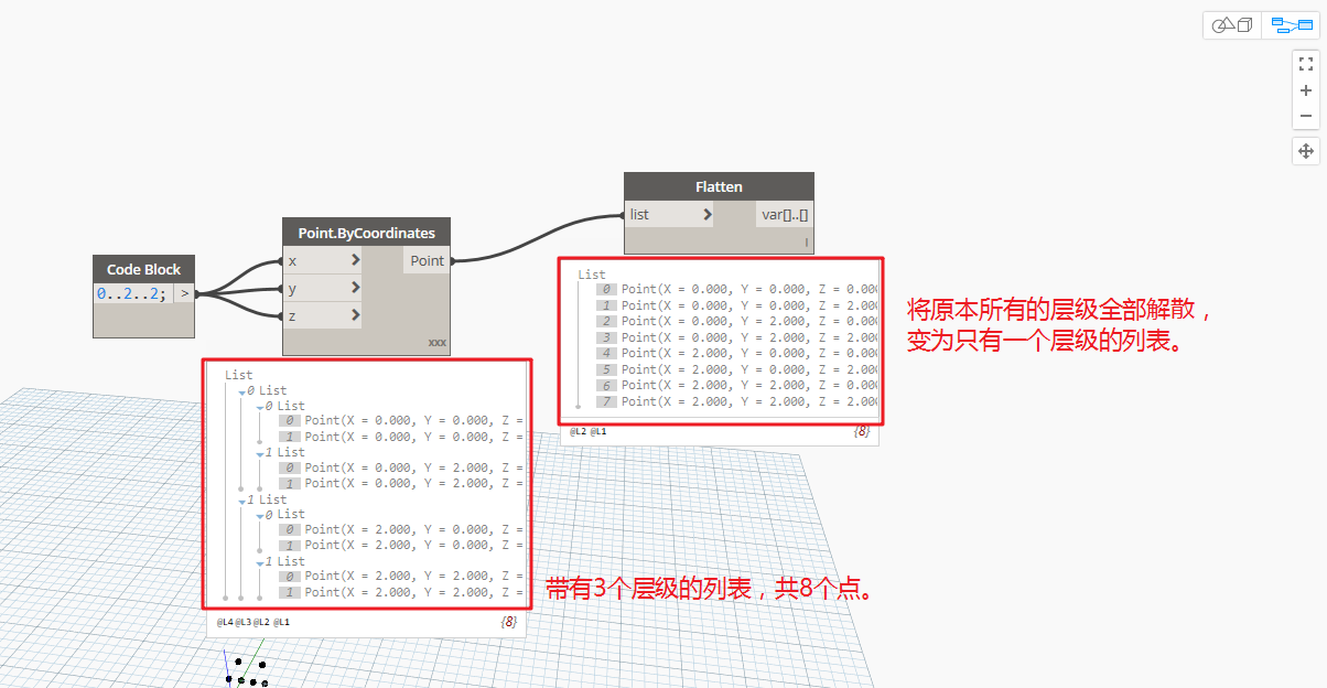 腿腿教学网-Dynamo教程 | Dynamo基础入门篇之列表的创建与编辑(二)