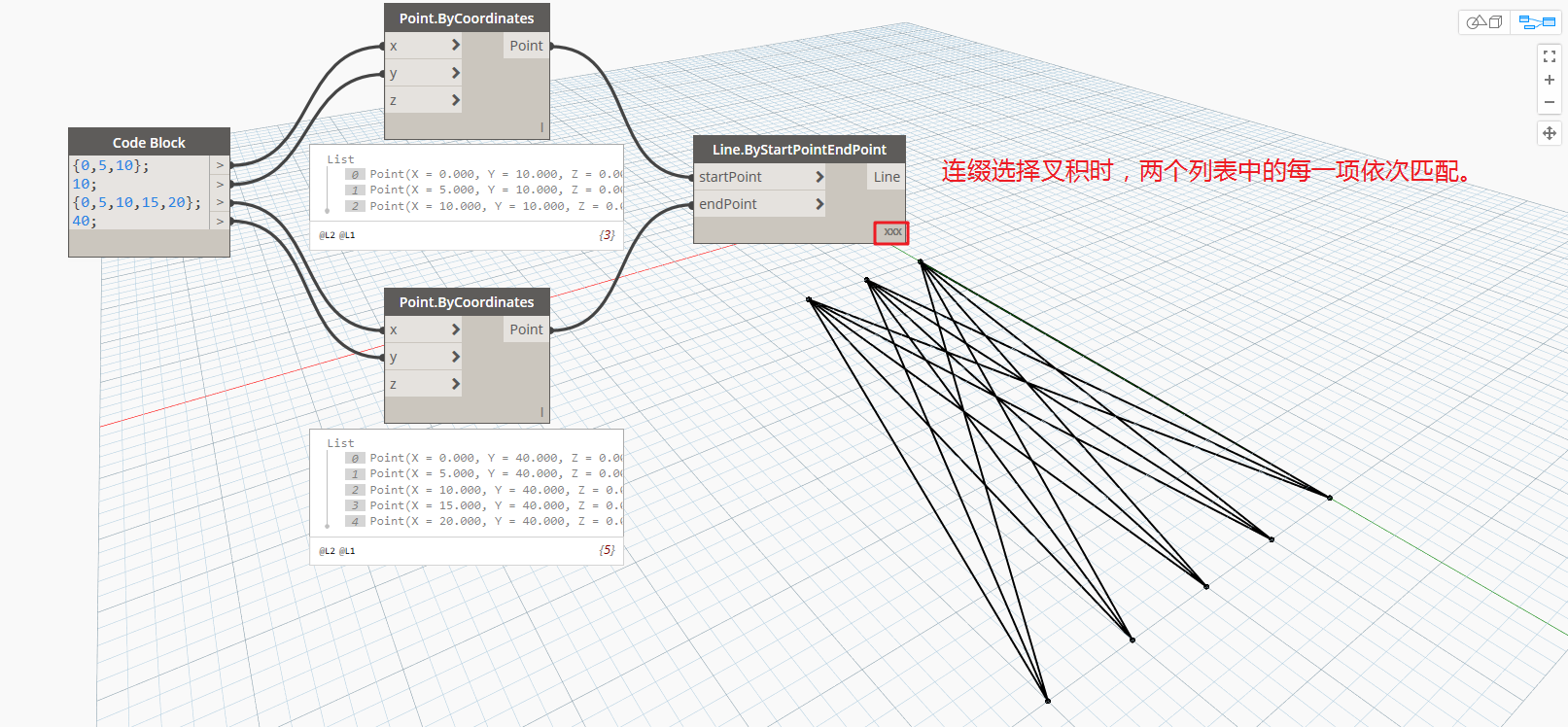 腿腿教学网-Dynamo教程 | Dynamo基础入门篇之列表的创建与编辑(三)