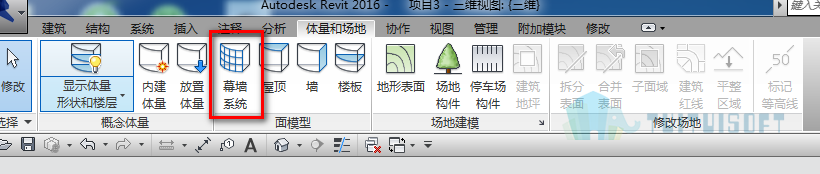 腿腿教学网-Revit教程| Revit中如何创建不同形态的幕墙