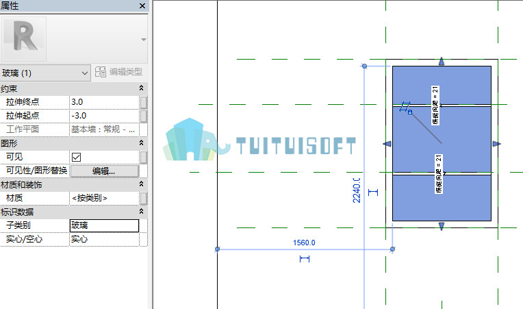 2018-11-12_201148.jpg 腿腿教学网-Revit中如何创建万能窗的玻璃以及窗套