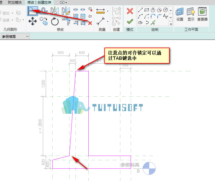 腿腿教学网-revit中创建混凝土挡土墙