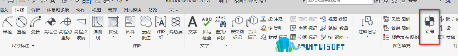 2018-12-02_112150.jpg 腿腿教学网-revit中指北针如何添加