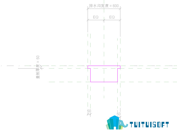 腿腿教学网-revit利用基于线的公制常规模型创建排水沟