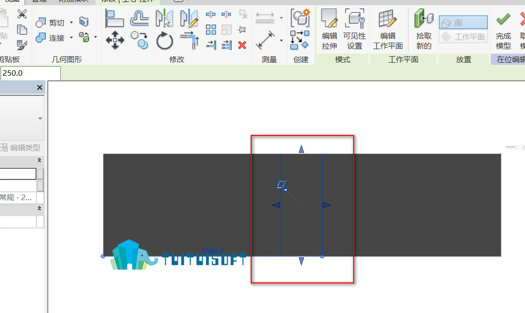 2018-12-04_125659.jpg 腿腿教学网-revit中巧用空心拉伸剪切墙体