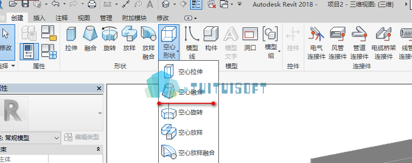 腿腿教学网-revit中使用内建模型创建基坑