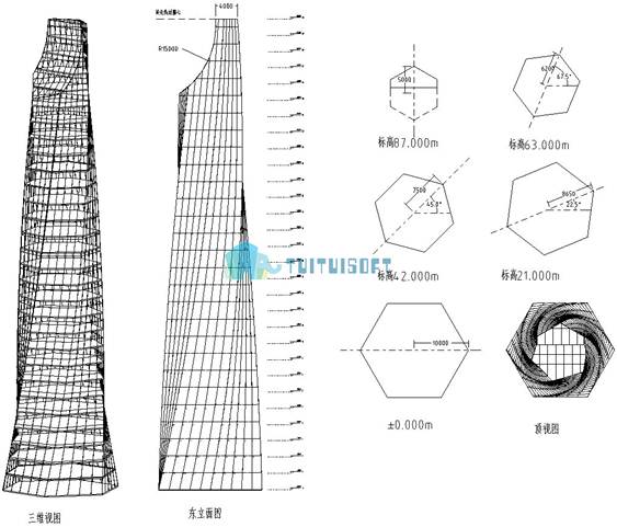 clip_image002.jpg 腿腿教学网-BIM等级考试二级考试-建筑专业-Revit体量练习