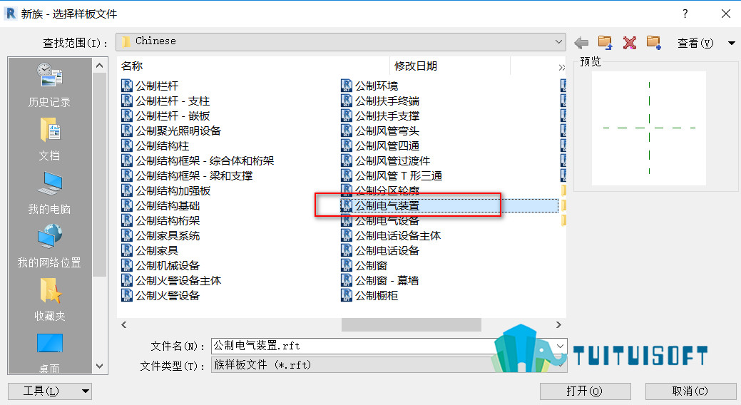 2018-12-07_215941.jpg 腿腿教学网-revit中公制电气装置族样板介绍