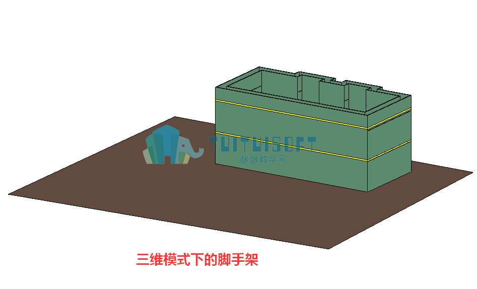腿腿教学网-建模大师里脚手架的两种创建方法